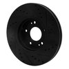 633-03051L Drilled/Slotted Brake Rotor [Black], 2010-2013 Kia/Hyundai/Genesis, Position: Front Left - image 4