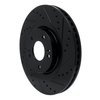 633-03053R Drilled/Slotted Brake Rotor [Black], 2013-2020 Kia/Hyundai/Genesis, Position: Front Right - image 2