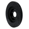 633-03053R Drilled/Slotted Brake Rotor [Black], 2013-2020 Kia/Hyundai/Genesis, Position: Front Right - image 4