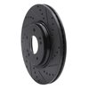 633-03054R Drilled/Slotted Brake Rotor [Black], Fits Select Kia/Hyundai/Genesis, Position: Front Right - image 2