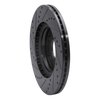 633-03054R Drilled/Slotted Brake Rotor [Black], Fits Select Kia/Hyundai/Genesis, Position: Front Right - image 4