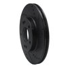 633-03055R Drilled/Slotted Brake Rotor [Black], Fits Select Kia/Hyundai/Genesis, Position: Front Right - image 2