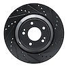 633-03056R Drilled/Slotted Brake Rotor [Black], Fits Select Kia/Hyundai/Genesis, Position: Rear Right - image 1