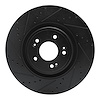 633-03058L Drilled/Slotted Brake Rotor [Black], 2018-2020 Kia/Hyundai/Genesis, Position: Front Left - image 1