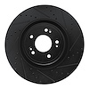 633-03058R Drilled/Slotted Brake Rotor [Black], 2018-2020 Kia/Hyundai/Genesis, Position: Front Right - image 1