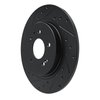 633-03060L Drilled/Slotted Brake Rotor [Black], Fits Select Kia/Hyundai/Genesis, Position: Rear Left - image 2
