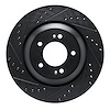 633-03062L Drilled/Slotted Brake Rotor [Black], Fits Select Kia/Hyundai/Genesis, Position: Rear Left - image 1
