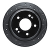 633-03063R Drilled/Slotted Brake Rotor [Black], Fits Select Kia/Hyundai/Genesis, Position: Rear Right - image 1