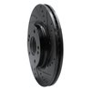 633-03066R Drilled/Slotted Brake Rotor [Black], Fits Select Kia/Hyundai/Genesis, Position: Front Right - image 2
