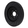 633-03070R Drilled/Slotted Brake Rotor [Black], Fits Select Kia/Hyundai/Genesis, Position: Front Right - image 4