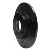 633-07001L Drilled/Slotted Brake Rotor [Black], 2009-2019 Mopar, Position: Rear Left - image 2