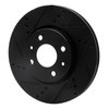 633-07002L Drilled/Slotted Brake Rotor [Black], 2009-2019 Mopar, Position: Front Left - image 2