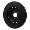 633-10003L Drilled/Slotted Brake Rotor [Black], Fits Select Kia/Hyundai/Genesis, Position: Front Left - image 4