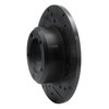 633-11000R Drilled/Slotted Brake Rotor [Black], 1974-1999 Land Rover, Position: Front Right - image 2