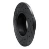 633-11000R Drilled/Slotted Brake Rotor [Black], 1974-1999 Land Rover, Position: Front Right - image 4