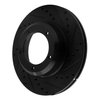 633-11001R Drilled/Slotted Brake Rotor [Black], 1990-2016 Land Rover, Position: Front Right - image 2