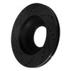 633-11001R Drilled/Slotted Brake Rotor [Black], 1990-2016 Land Rover, Position: Front Right - image 4