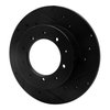 633-11002R Drilled/Slotted Brake Rotor [Black], 1974-2016 Land Rover, Position: Rear Right - image 2