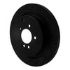 633-11010L Drilled/Slotted Brake Rotor [Black], 2005-2016 Land Rover, Position: Rear Left - image 2