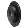 633-11012L Drilled/Slotted Brake Rotor [Black], 2005-2007 Land Rover, Position: Rear Left - image 2