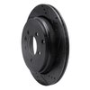 633-11012R Drilled/Slotted Brake Rotor [Black], 2005-2007 Land Rover, Position: Rear Right - image 2