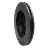 633-11013R Drilled/Slotted Brake Rotor [Black], 2005-2007 Land Rover, Position: Front Right - image 4