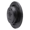 633-11016R Drilled/Slotted Brake Rotor [Black], 2006-2012 Land Rover, Position: Rear Right - image 2