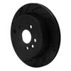 633-11017L Drilled/Slotted Brake Rotor [Black], 2008-2012 Land Rover, Position: Rear Left - image 2