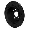 633-11017L Drilled/Slotted Brake Rotor [Black], 2008-2012 Land Rover, Position: Rear Left - image 4