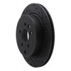 633-11017R Drilled/Slotted Brake Rotor [Black], 2008-2012 Land Rover, Position: Rear Right - image 2