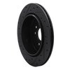 633-11017R Drilled/Slotted Brake Rotor [Black], 2008-2012 Land Rover, Position: Rear Right - image 4