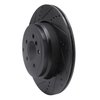 633-11018L Drilled/Slotted Brake Rotor [Black], 2010-2012 Land Rover, Position: Rear Left - image 2