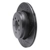 633-11018R Drilled/Slotted Brake Rotor [Black], 2010-2012 Land Rover, Position: Rear Right - image 2