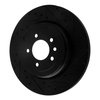 633-11020R Drilled/Slotted Brake Rotor [Black], 2010-2013 Land Rover, Position: Rear Right - image 2