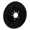 633-11020R Drilled/Slotted Brake Rotor [Black], 2010-2013 Land Rover, Position: Rear Right - image 4