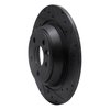 633-11022R Drilled/Slotted Brake Rotor [Black], 2009-2015 Multiple Makes/Models, Position: Rear Right - image 2
