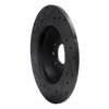 633-11022R Drilled/Slotted Brake Rotor [Black], 2009-2015 Multiple Makes/Models, Position: Rear Right - image 4