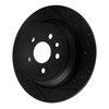 633-11024R Drilled/Slotted Brake Rotor [Black], 2013-2015 Land Rover, Position: Rear Right - image 2