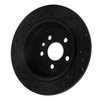 633-11024R Drilled/Slotted Brake Rotor [Black], 2013-2015 Land Rover, Position: Rear Right - image 4