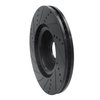 633-11025R Drilled/Slotted Brake Rotor [Black], 2015-2019 Multiple Makes/Models, Position: Front Right - image 4