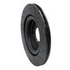 633-11026L Drilled/Slotted Brake Rotor [Black], Fits Select Land Rover, Position: Rear Left - image 4