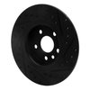 633-11027L Drilled/Slotted Brake Rotor [Black], 2015-2020 Multiple Makes/Models, Position: Rear Left - image 4