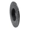 633-11027R Drilled/Slotted Brake Rotor [Black], 2015-2020 Multiple Makes/Models, Position: Rear Right - image 4