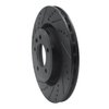 633-11031L Drilled/Slotted Brake Rotor [Black], 2018-2020 Land Rover, Position: Rear Left - image 2