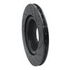633-11031L Drilled/Slotted Brake Rotor [Black], 2018-2020 Land Rover, Position: Rear Left - image 4