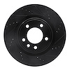 633-11031R Drilled/Slotted Brake Rotor [Black], 2018-2020 Land Rover, Position: Rear Right - image 1