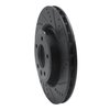 633-11031R Drilled/Slotted Brake Rotor [Black], 2018-2020 Land Rover, Position: Rear Right - image 2
