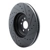 633-11033L Drilled/Slotted Brake Rotor [Black], Fits Select Multiple Makes/Models, Position: Front Left - image 4