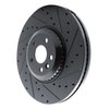 633-11033R Drilled/Slotted Brake Rotor [Black], Fits Select Multiple Makes/Models, Position: Front Right - image 2