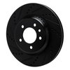 633-11037L Drilled/Slotted Brake Rotor [Black], Fits Select Land Rover, Position: Rear Left - image 2